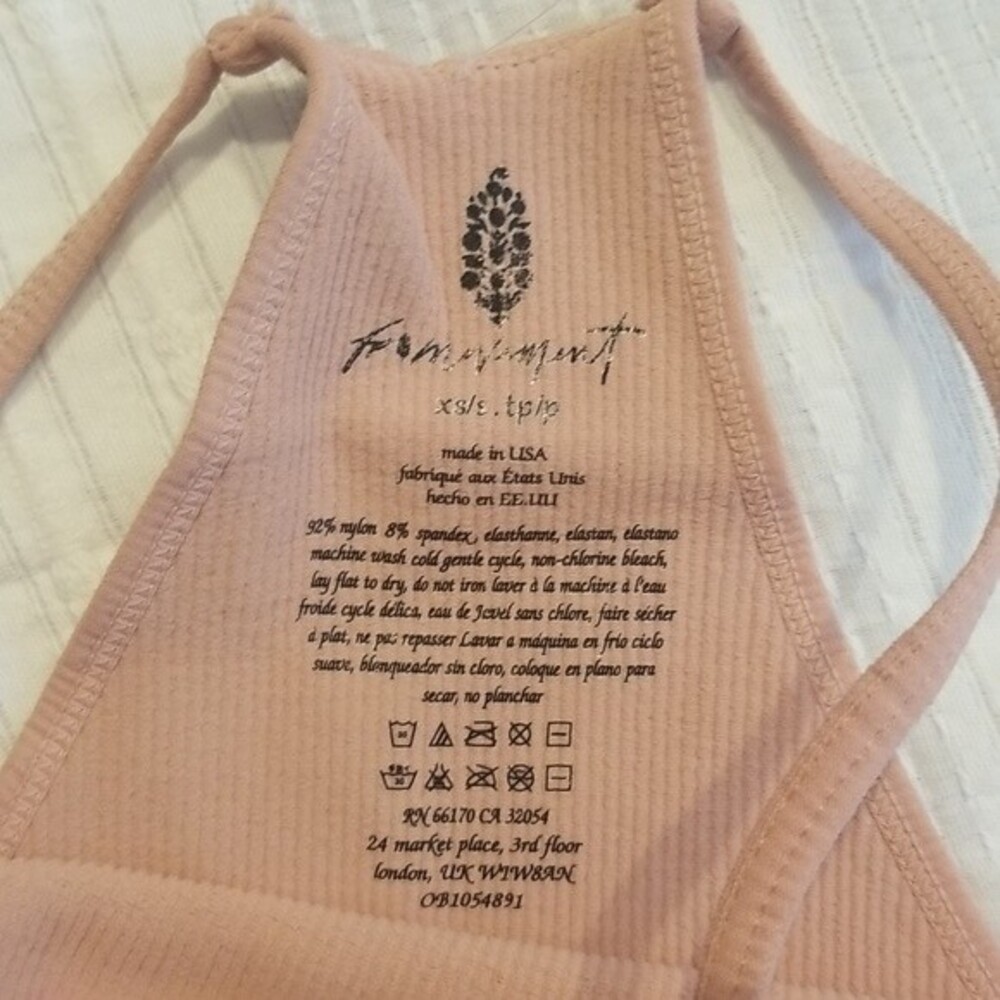 Free People Movement Cropped Run Tank Top in Soft Pink size XS=0-2 - Picture 12 of 15